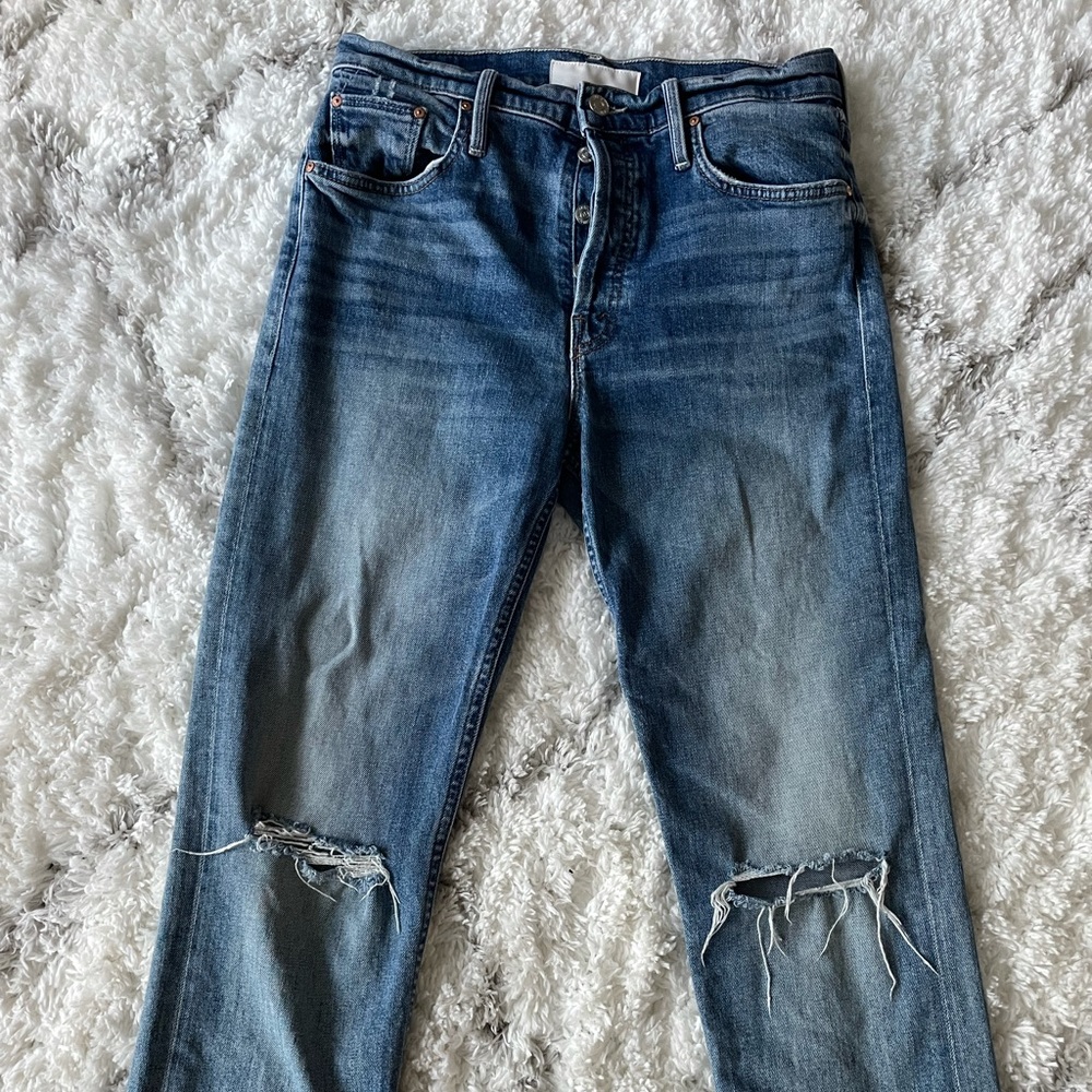Mother jean- the tomcat ankle gray, the last supper destroyed size 29